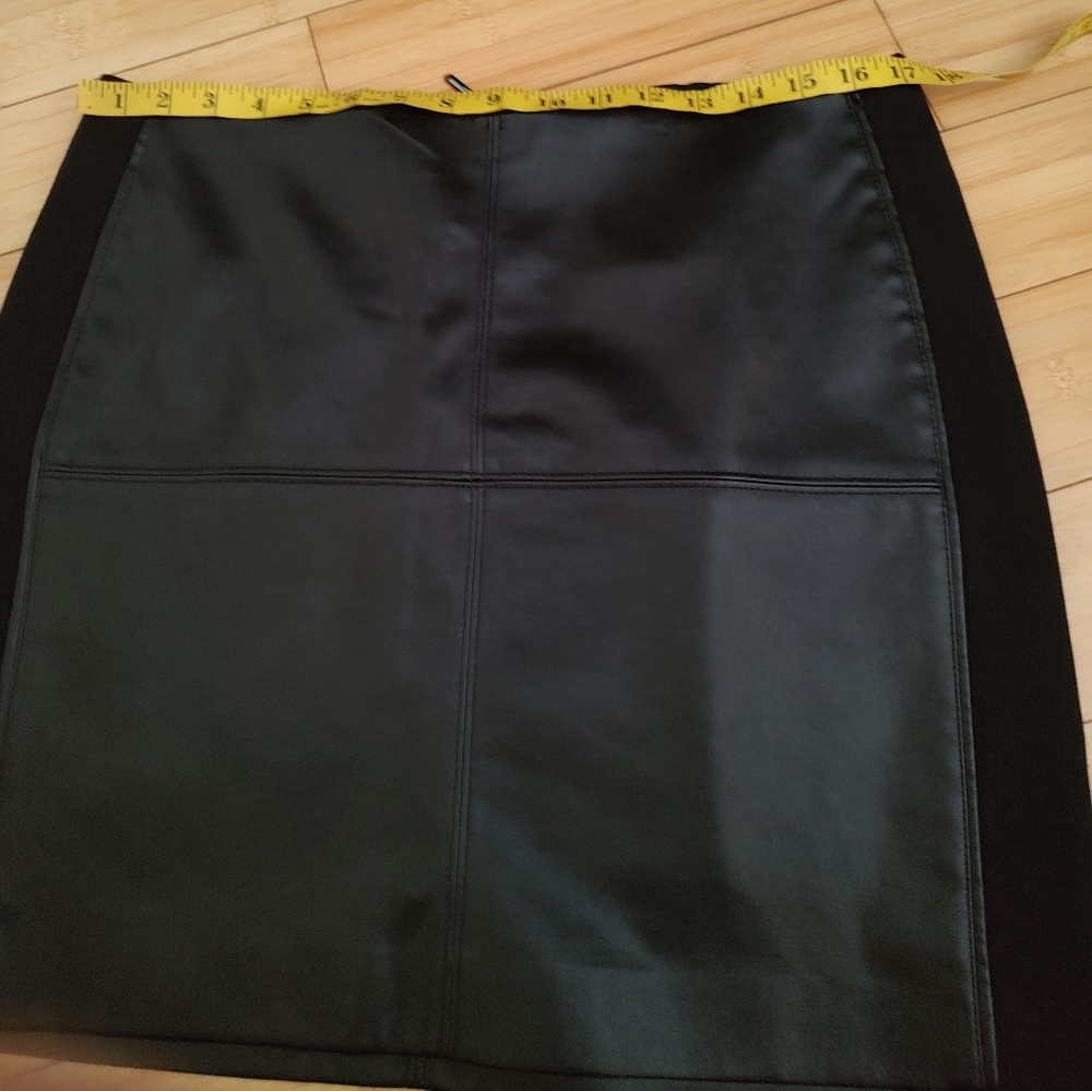 Sold on Mercari White House Black market faux leather mini skirt - Picture 5 of 6
